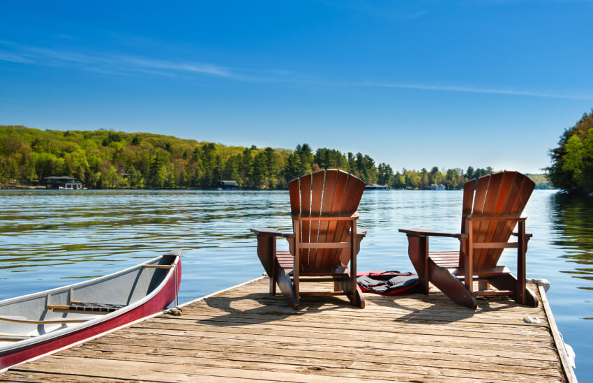 Chairs on Boat Dock